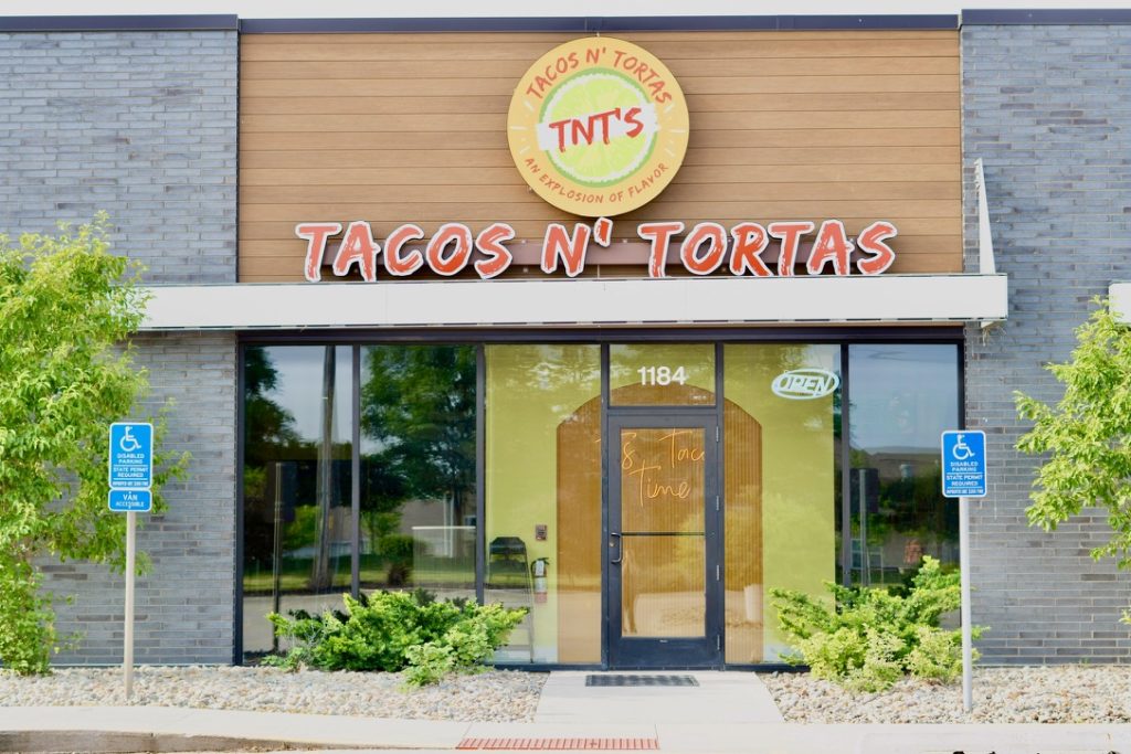 TNT’s Tacos N’ Tortas Waukee storefront at 1184 SE University Ave in Waukee, IA