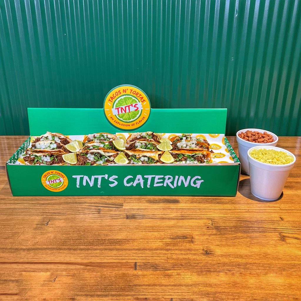 Family pack or fiesta box from TNT’s Tacos N’ Tortas in Olathe, KS